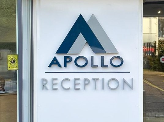 Built Up Stand Off Aluminium Text Repsprayed Apollo Signs Express Birmingham
