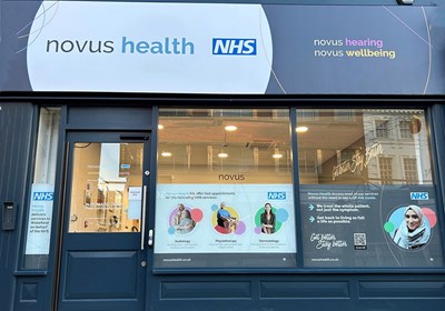Exterior Signage And Window Graphics Novus Health, Pontefract, Leeds