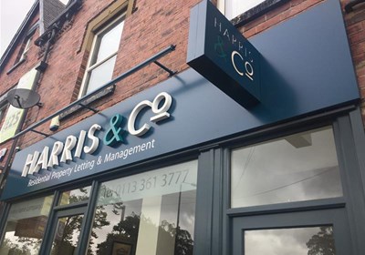 Harris & Co Leeds Built Up Letters & Projrecting Sign