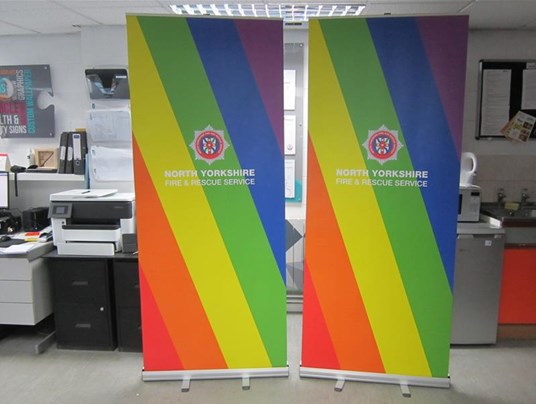 North Yorkshire Fire And Rescue Pull up Roller Banner York
