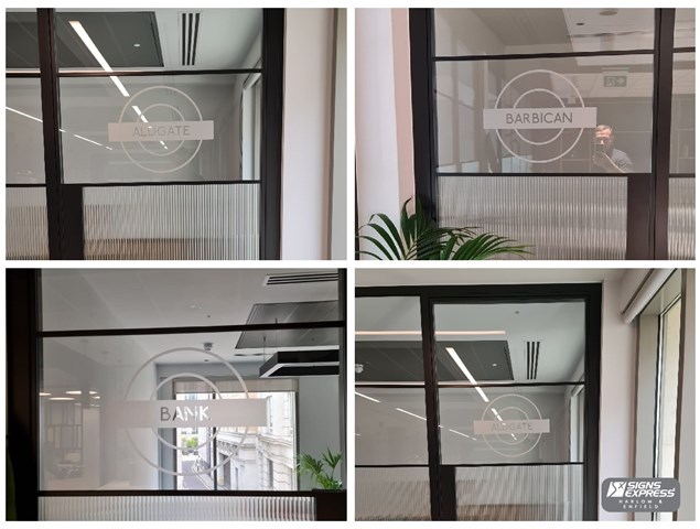 Internal Office Glass Partition Graphics Signs Express Harlow & Enfield