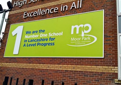 Exterior Sign Moor Park High School