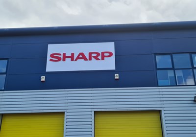 Exterior Signage For Our Customer @ Sharp Consumer Electronics UK Limited By Signs Express Aylesbury
