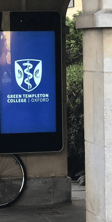 Outdoor Advertising Display Green Templeton College