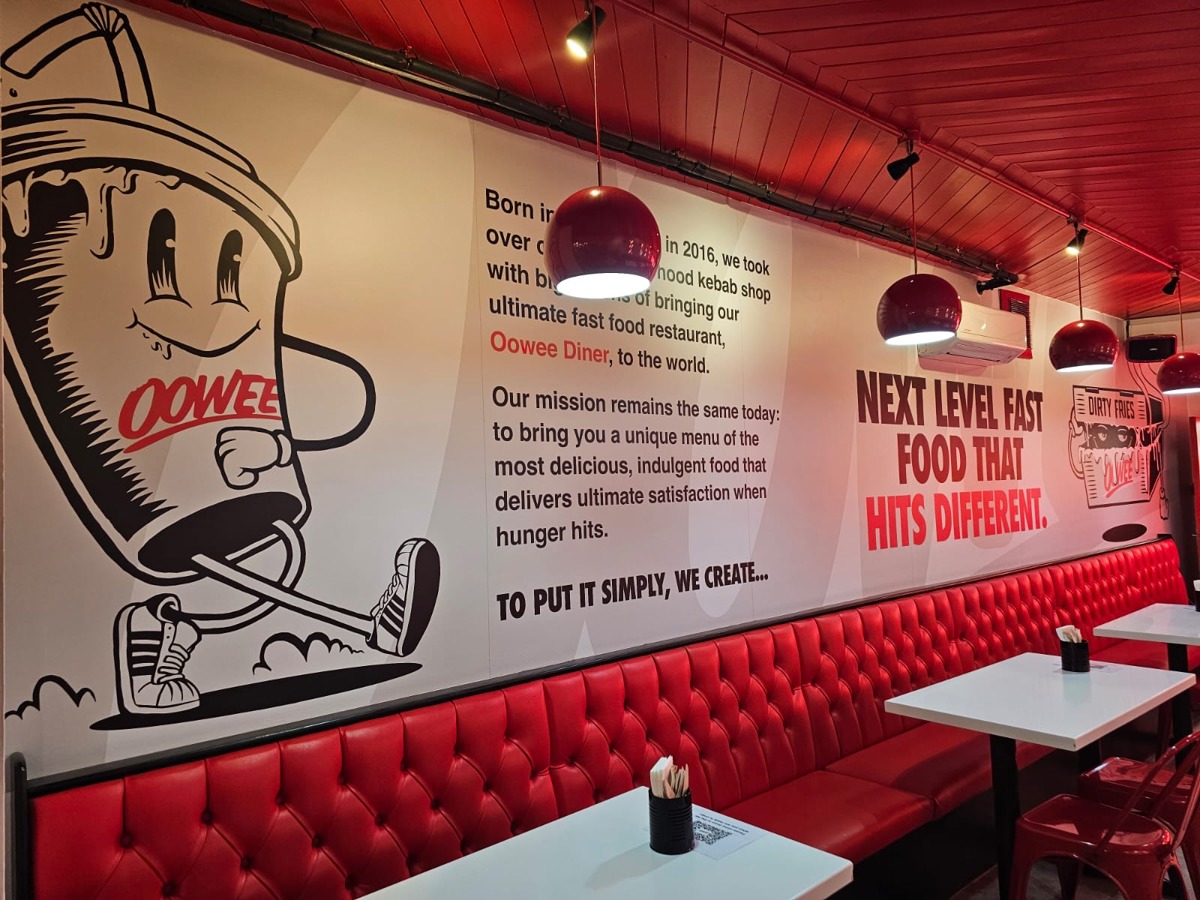 Fired-Up Interiors at Oowee Diner