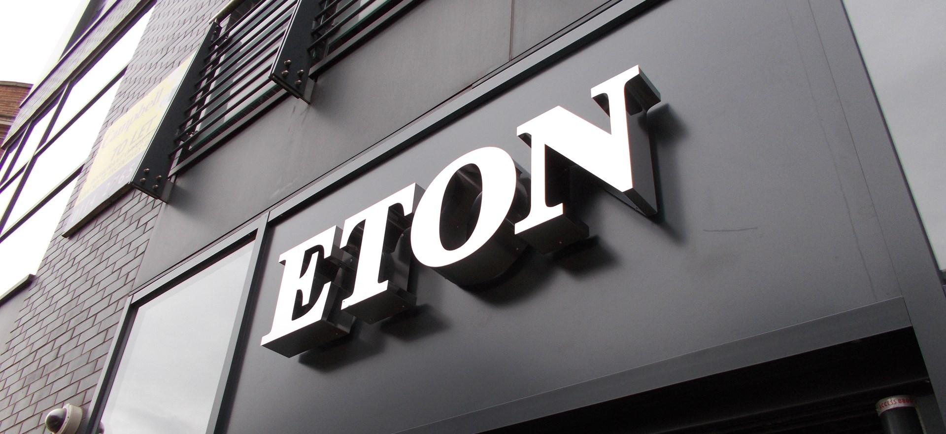 Eton Shop Sign Signs Express Sheffield and Rotherham