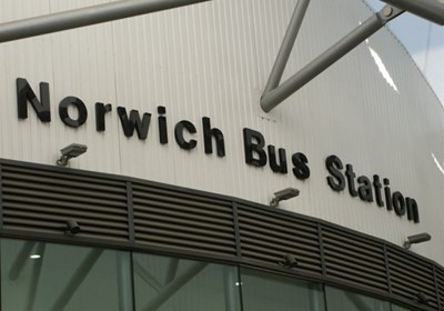 Exterior Signage For Norwich Bus Station