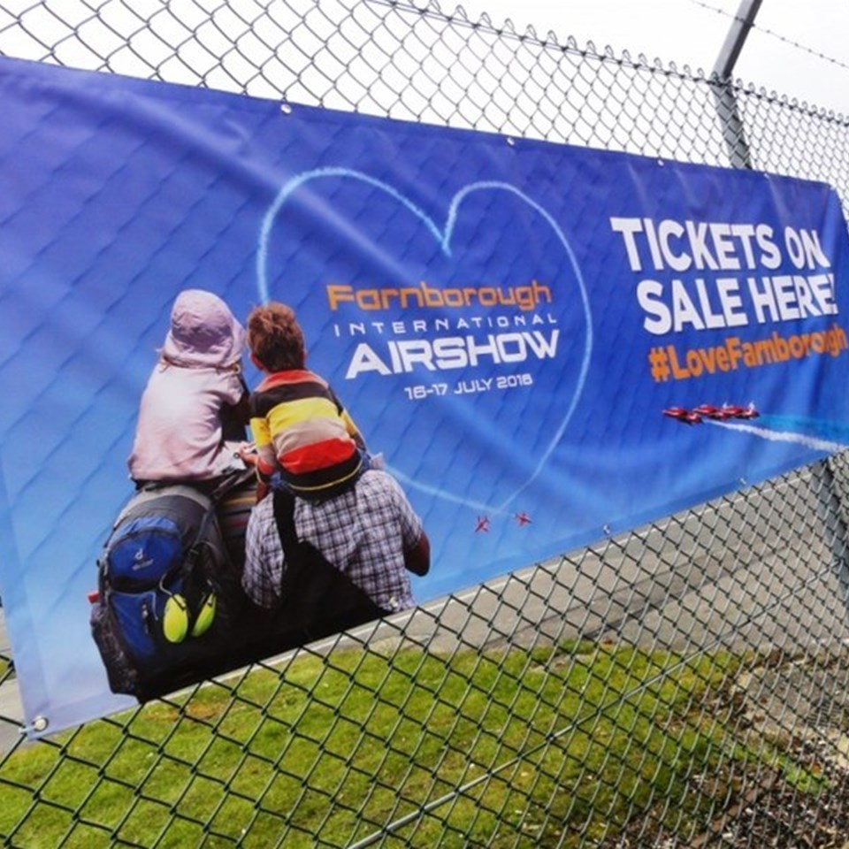 Farnborough Airshow Promotional Banner