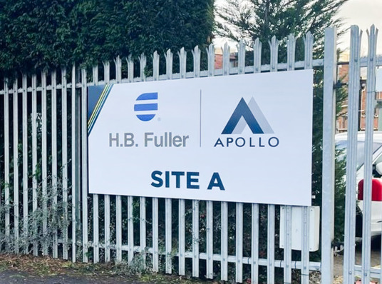Apollo Signage Rebrand using existing signage