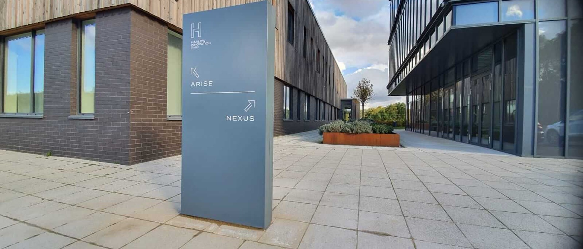 Directional Totem Sign Nexus And Arise Buildings Harlow Innovation Park