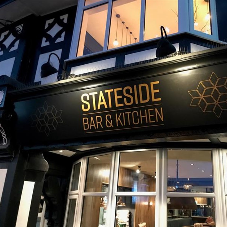 Stateside Bar And Kitchen Illuminated Fascia Sign Macclesfield