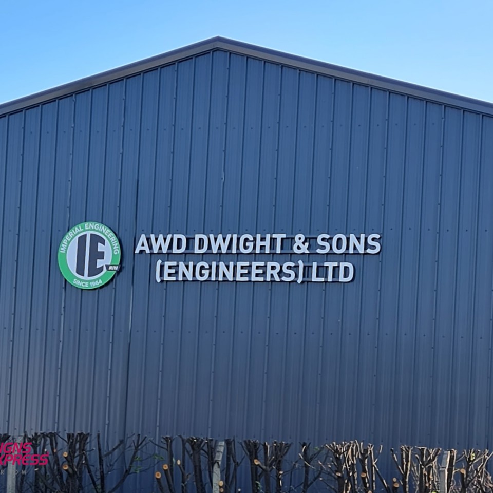Uk Engineering Sign External Fascia Signs for Imperial Engineering Harlow