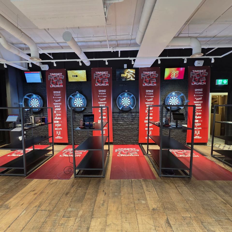 Target. Shop Manchester Retail Window into a Fan-fuelled Spectacle for Target Darts