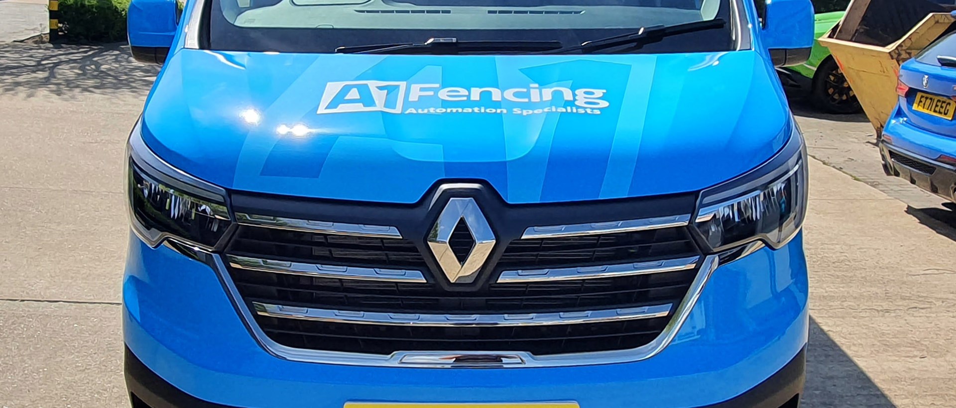 A1 Fencing wrapped bonnet view