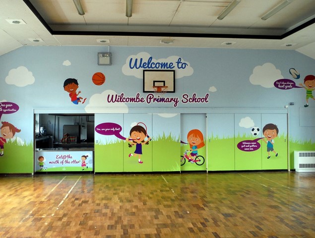Wilcombe Primary School Education & Schools Interior Signs Custom Wallpaper (1)