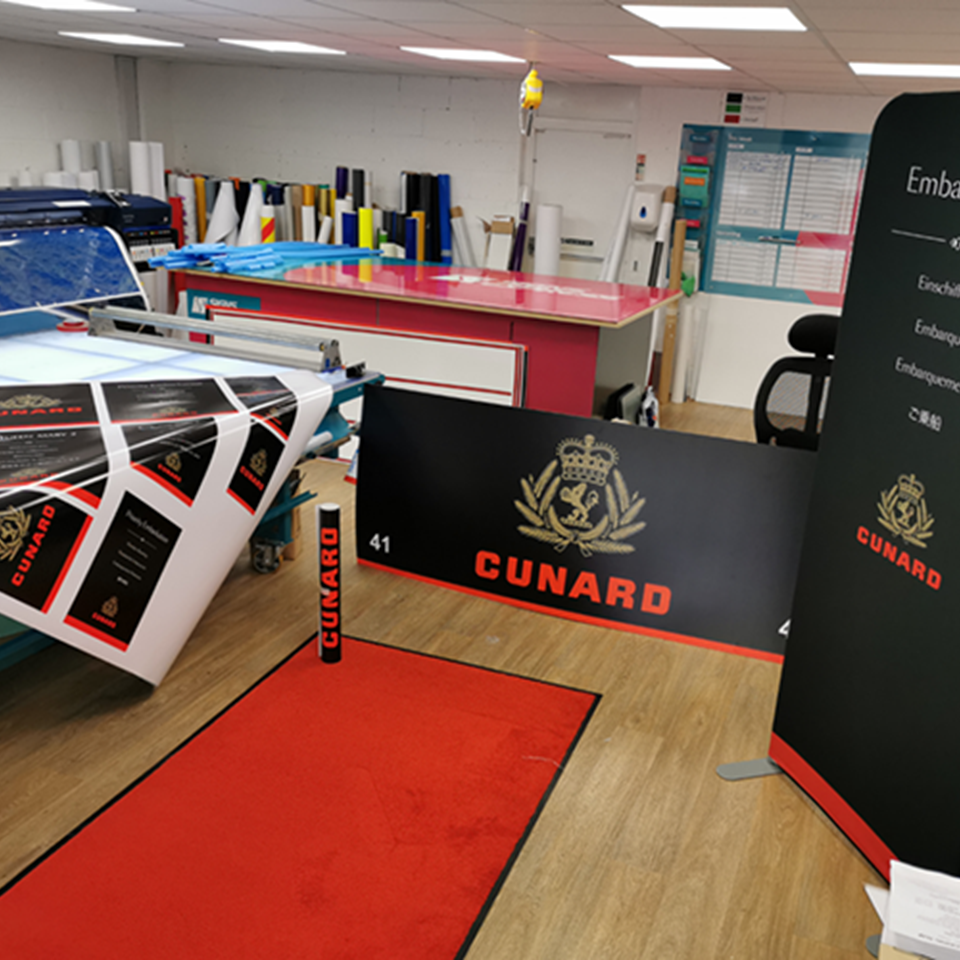 Cunard – Exhibition Signage