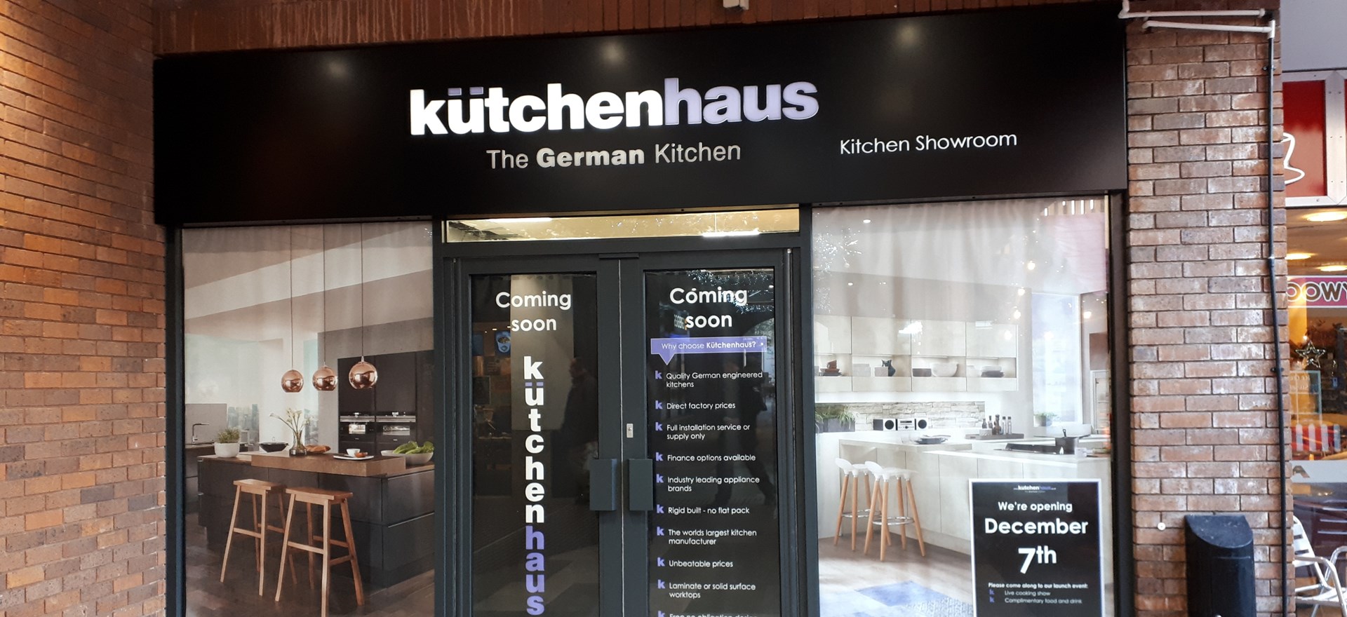 Kutchenhaus shop sign Signs Express Sheffield and Rotherham