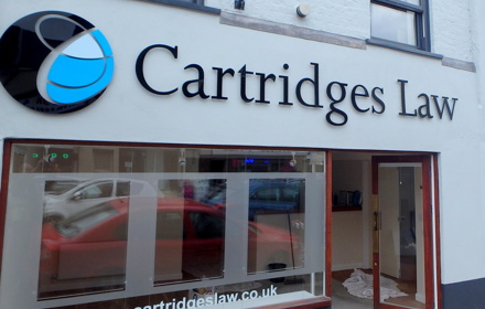 Cartridges Law Front Signage