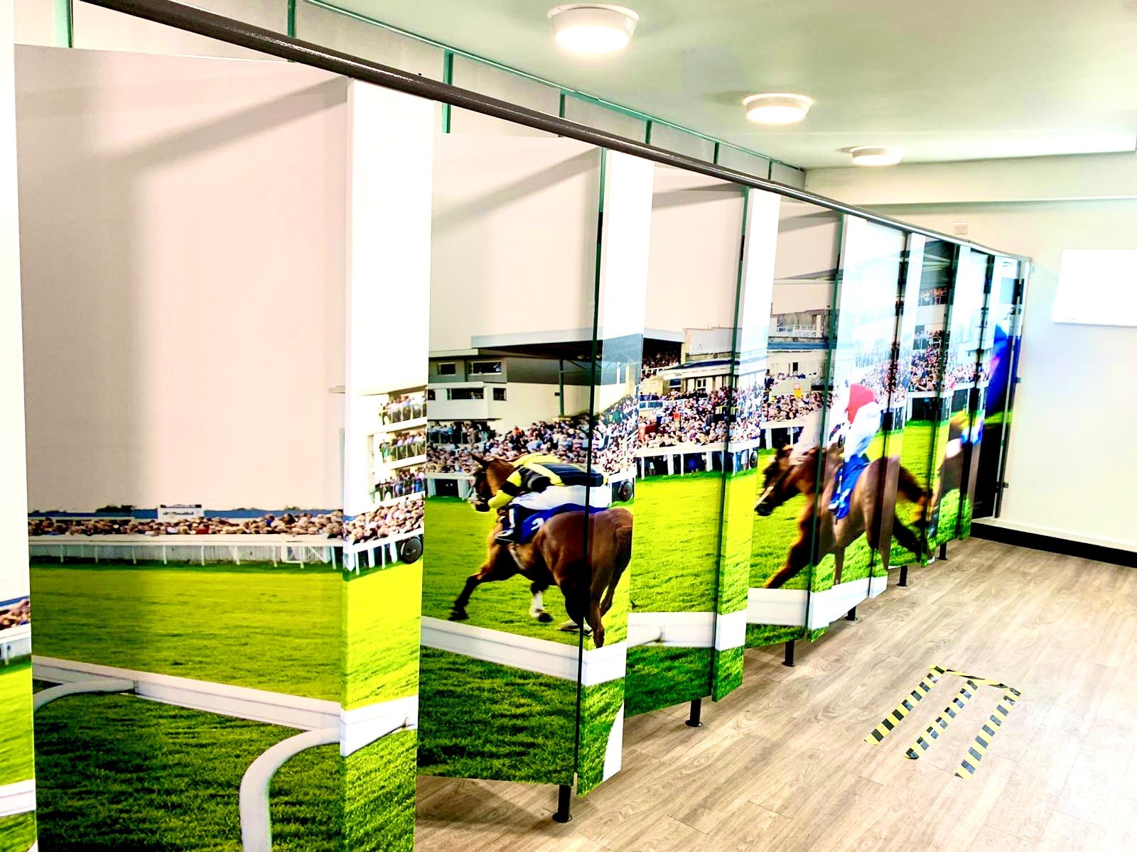 Bath Racecourse Printed Vinyl Wrap Toilet Signs (Bath) 1