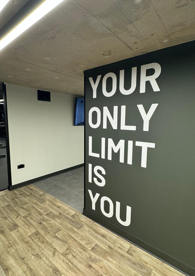 Internal Wall Graphics Gym Manchester