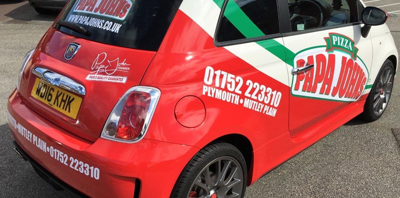 Coloured Vinyl Wrap Vehicle Graphics Plymouth
