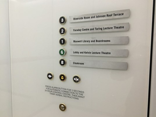 Wayfinding Signs Express Twickenham Interior Lift Label Sign Twickenham