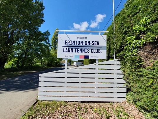 Frinton On Sea Post & Panel Sign