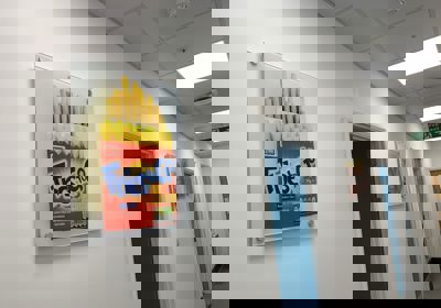 Acrylic sign with printed display for McCain 