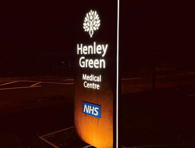 Henley Green Medical Centre at Night