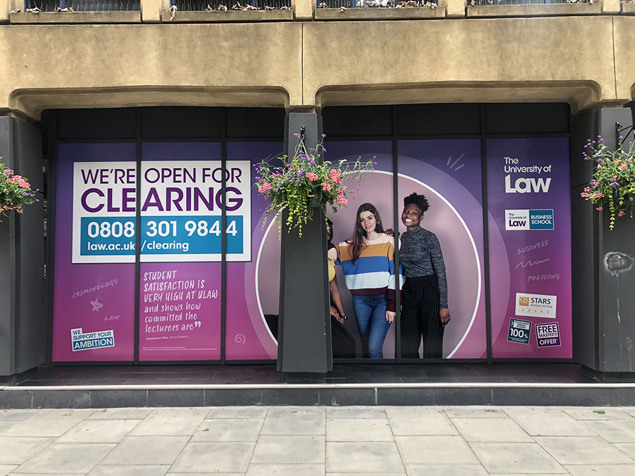 University Of Law Exterior Window Graphics