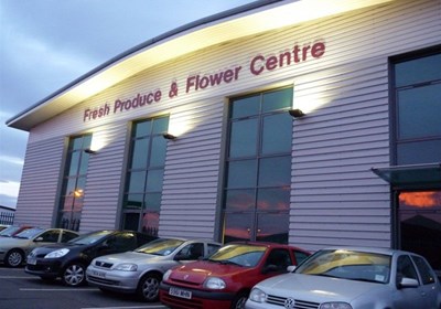Flower Centre Stand Off Letters Teesside