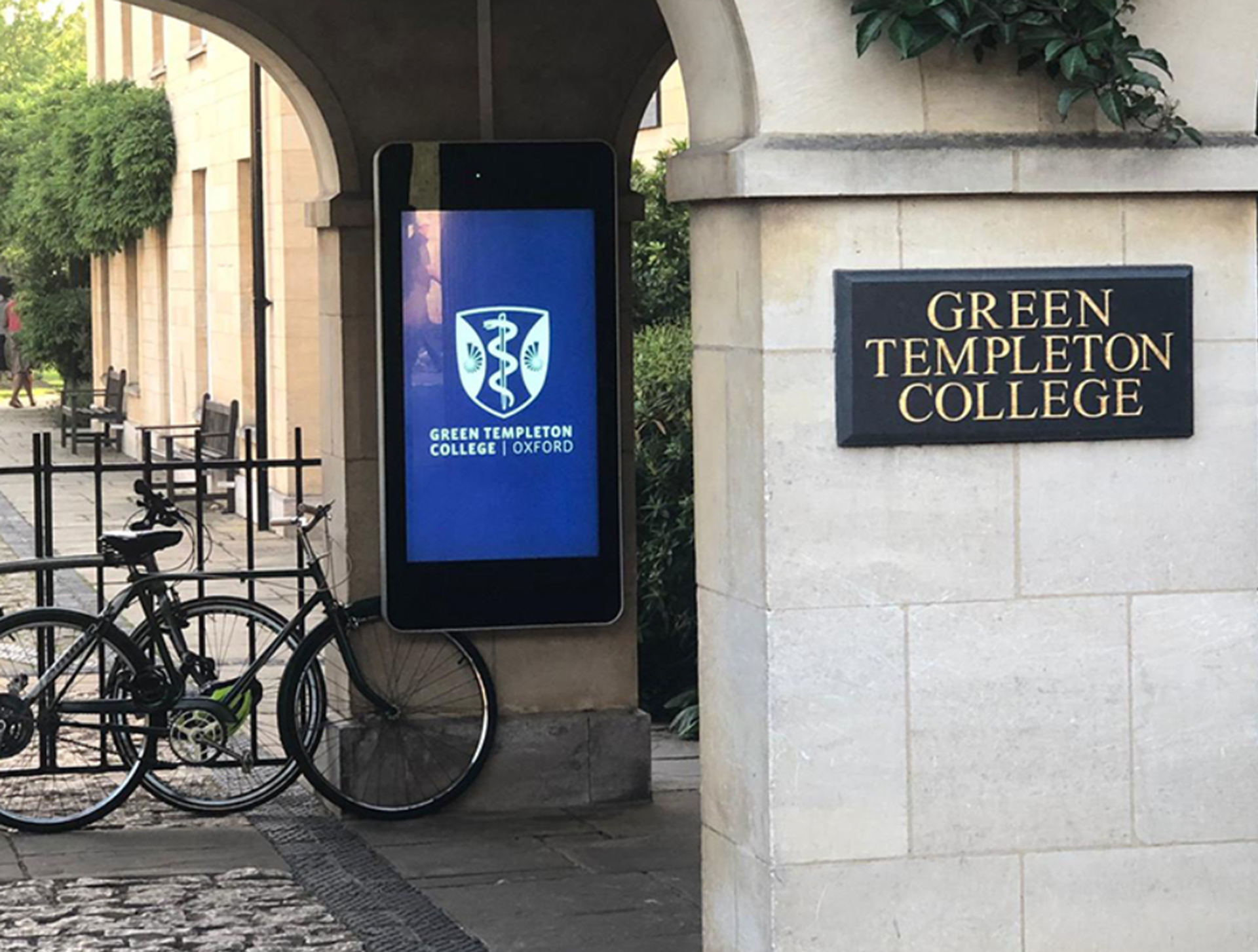 Wall-mounted digital display screens