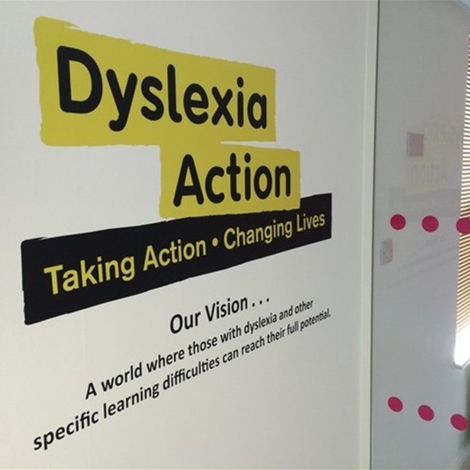 Dyslexia Action Vinyl Wall Graphics Twickenham