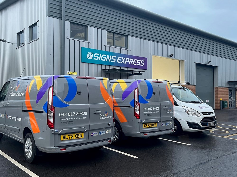 Fleet Van Graphics For Care And Independence By Signs Express Oxford