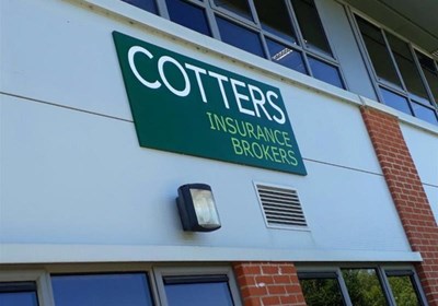 Cotters Tray Sign Northampton