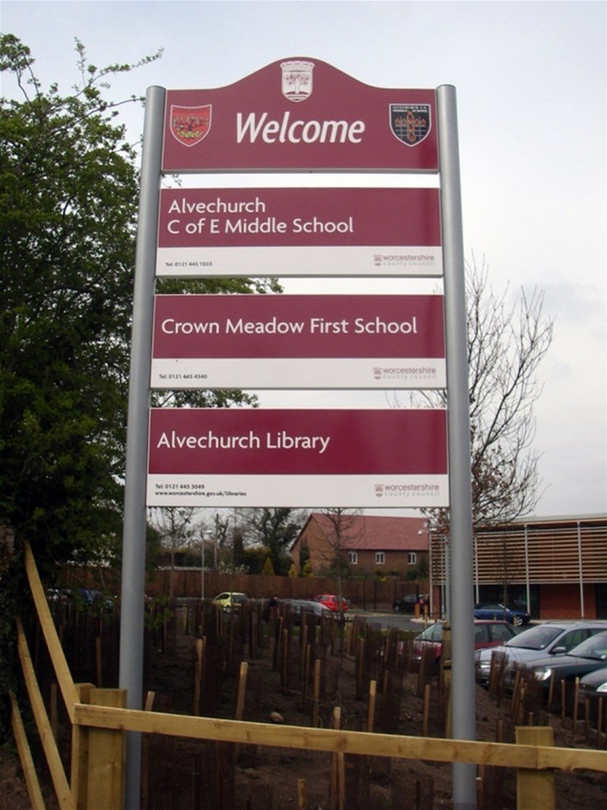 Main Sign For Alvechurch Middle School Crown Meadow