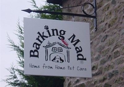 Barking Mad Hanging Sign And Bracket Lancaster
