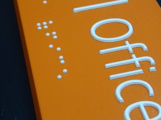 Braille & Tactile Signs Menu Image