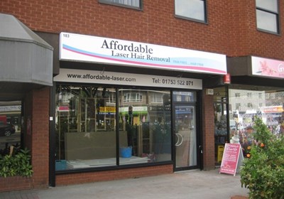 Affordable Laser Hair Removal Fascia Sign Slough