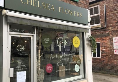 Chelsea Flower Shop Fascia Sign Macclesfield