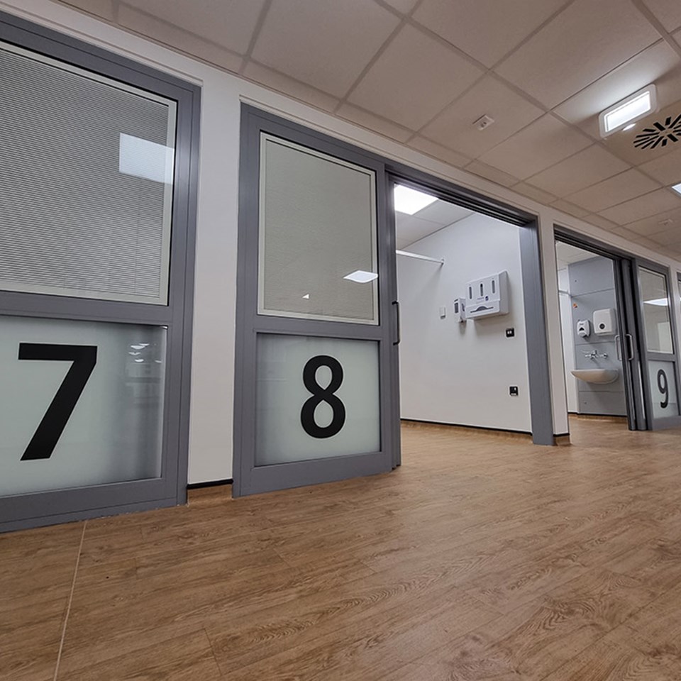 Wayfinding Window Graphics Royal Worcestershire Hospital