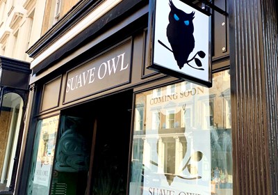 Suave Owl Retail Hanging Sign (Bath)