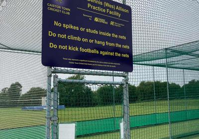 Caistor Cricket Club - Exterior Sign