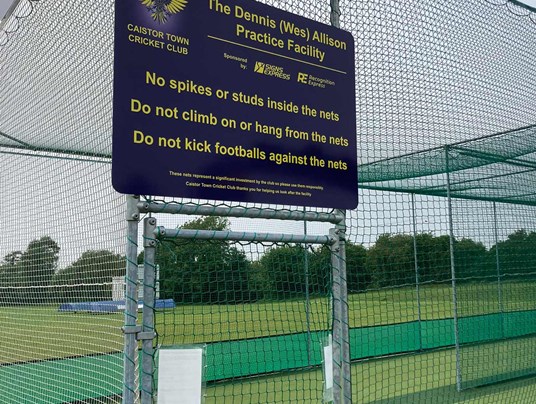 Caistor Cricket Club - Exterior Sign