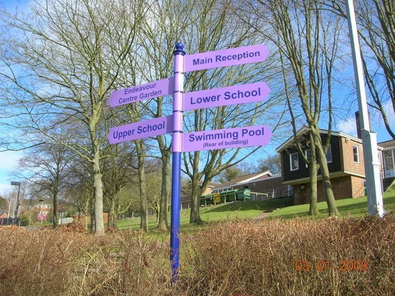 Way Finding Finger Post Sign Aylesbury