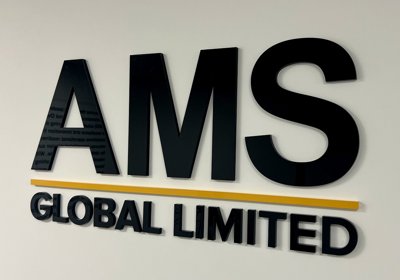 10mm Acrylic Letters In Black & Yellow 