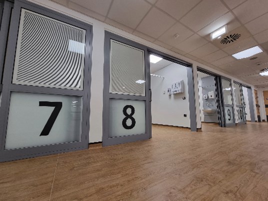Window Graphics Wayfinding A&E Bays