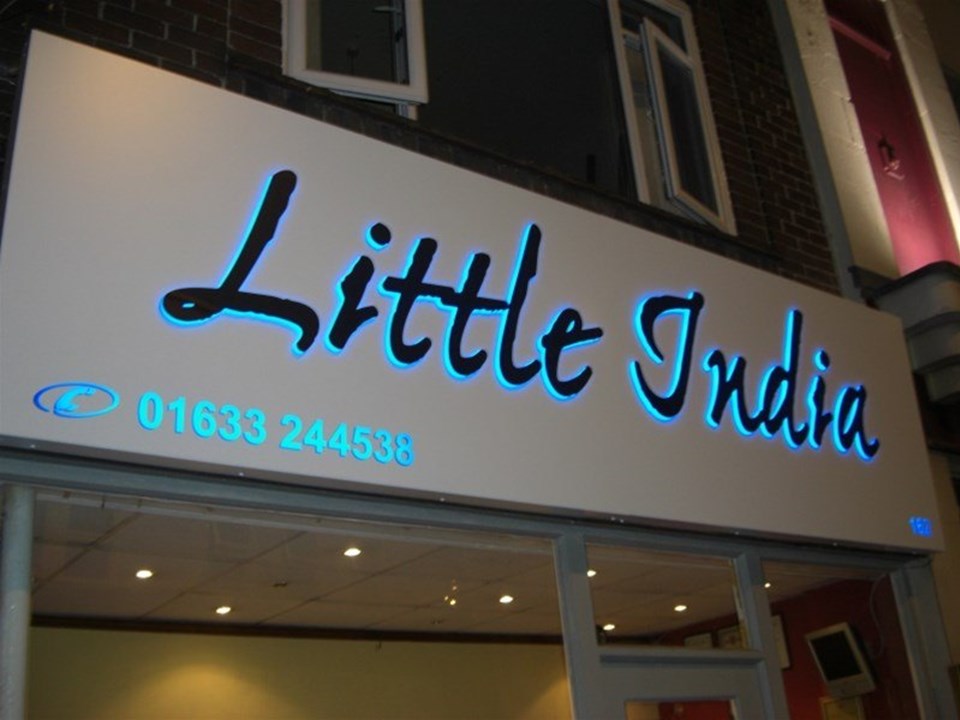 Internally Illuminated Fascia Sign Tray Cardiff