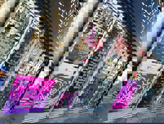 Window graphics for shop and retail signage