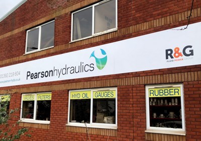 Exterior 10 Metre Fascia Sign In 3mm Aluminium Composite With Digital Printed Graphics For Pearson Hydraulics, Exeter By Signs Express Exeter